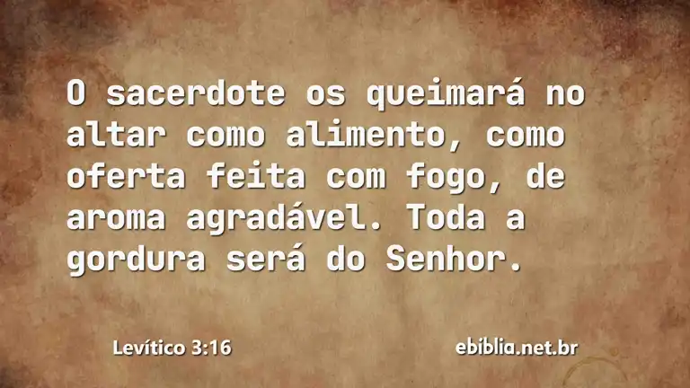 Levítico 3:16