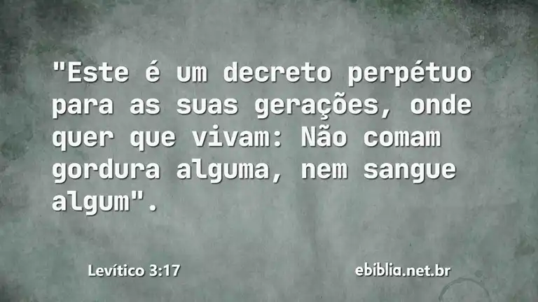 Levítico 3:17