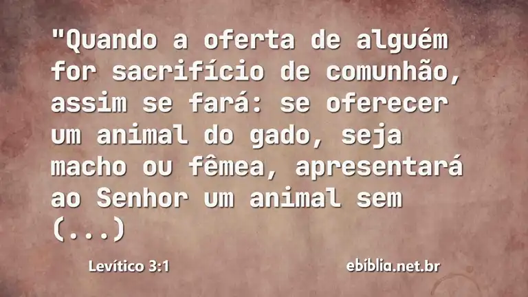 Levítico 3:1