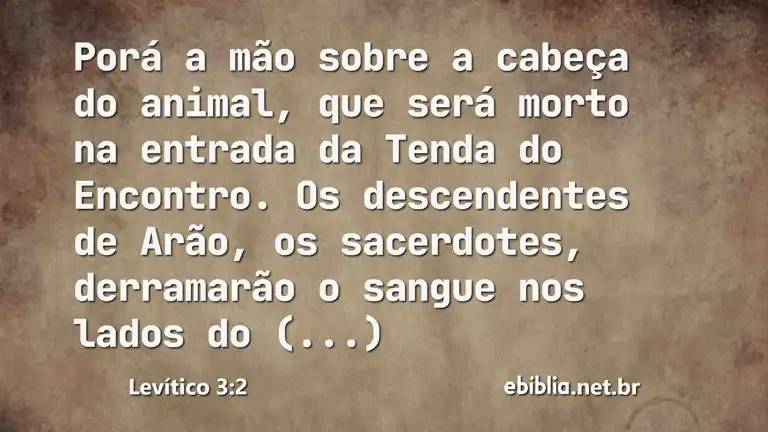 Levítico 3:2