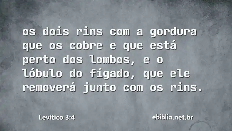 Levítico 3:4