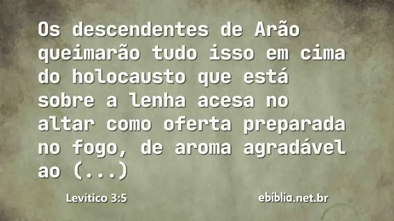 Levítico 3:5