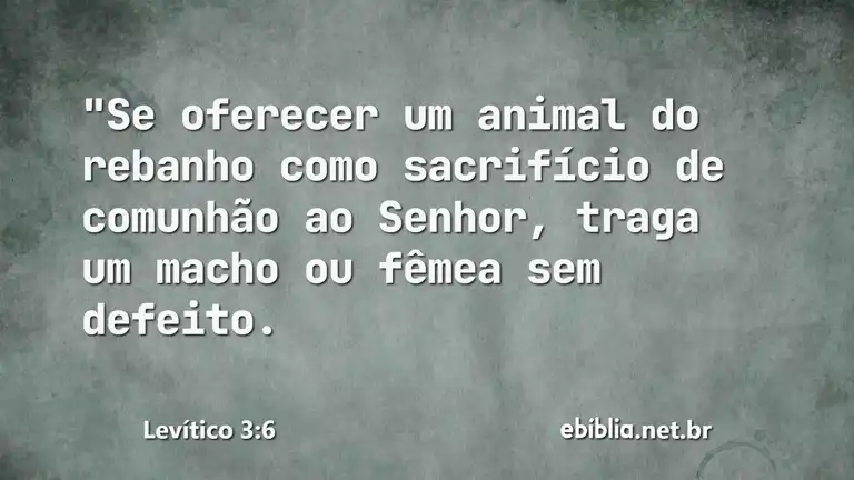 Levítico 3:6