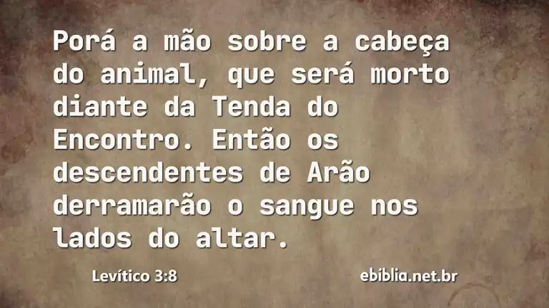 Levítico 3:8