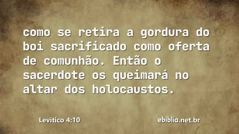 Levítico 4:10