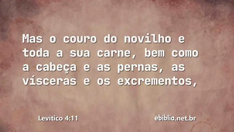 Levítico 4:11