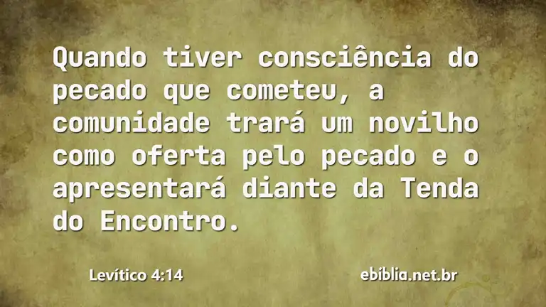 Levítico 4:14