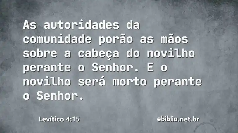 Levítico 4:15