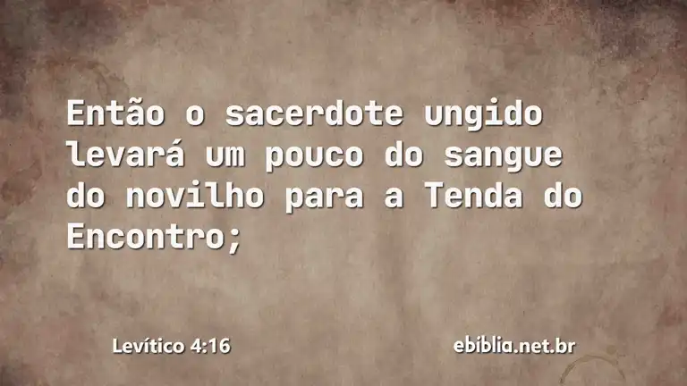 Levítico 4:16