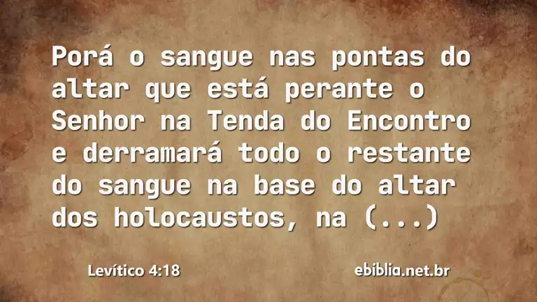 Levítico 4:18