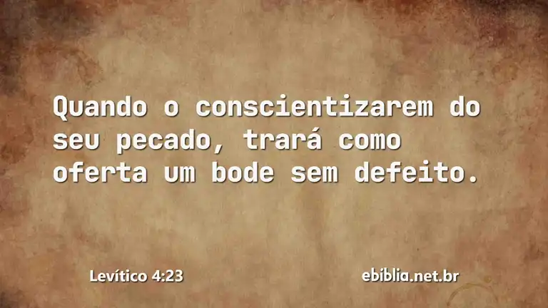 Levítico 4:23