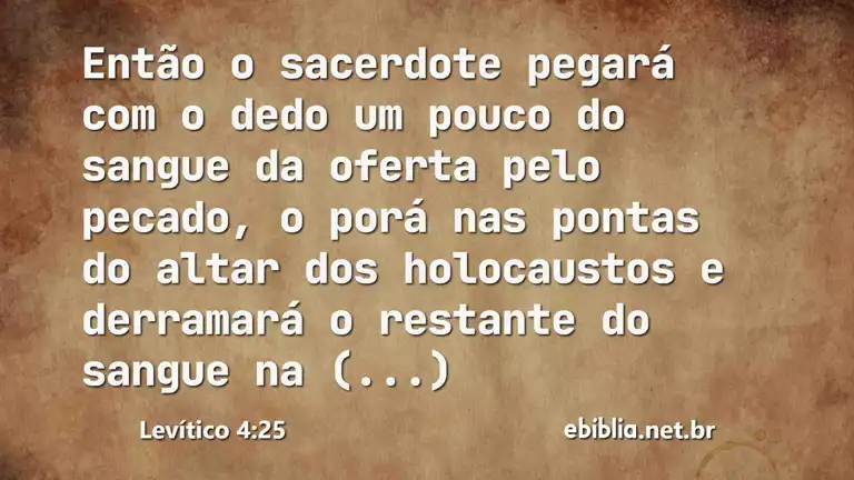 Levítico 4:25