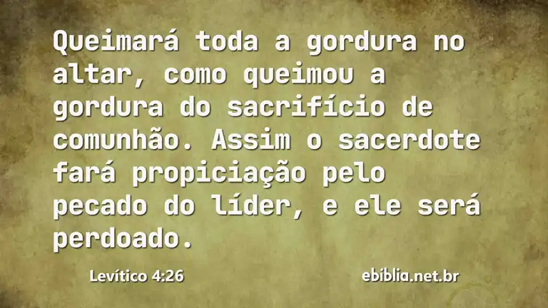 Levítico 4:26