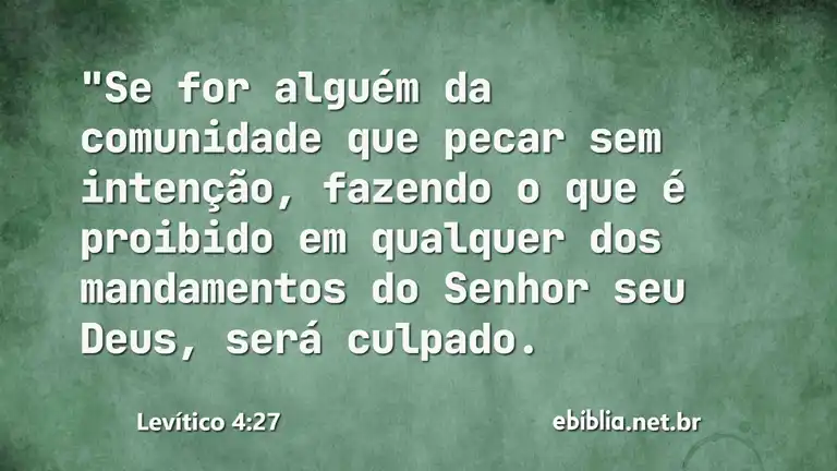 Levítico 4:27