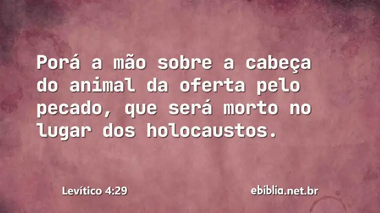 Levítico 4:29