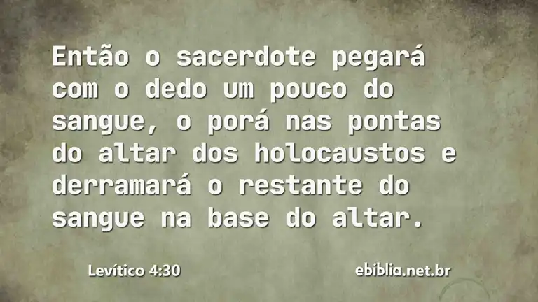 Levítico 4:30