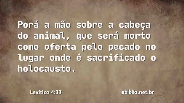 Levítico 4:33