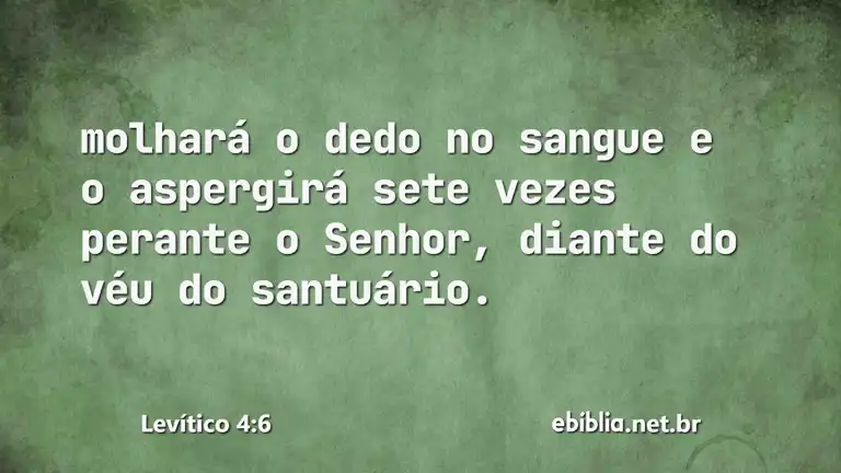 Levítico 4:6