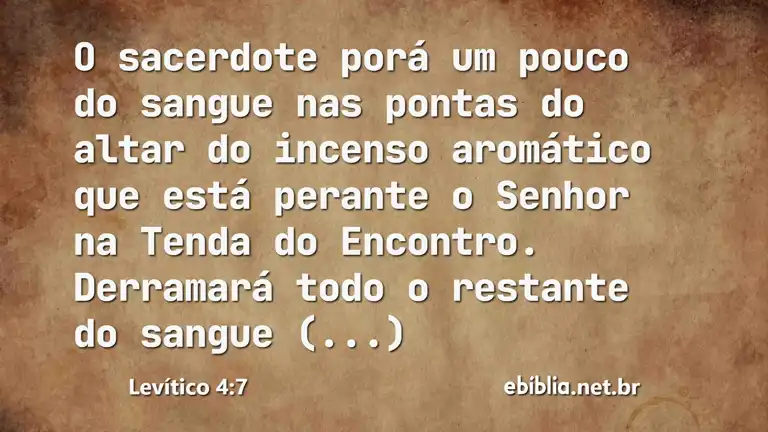 Levítico 4:7