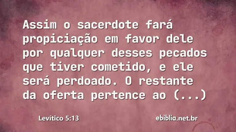 Levítico 5:13