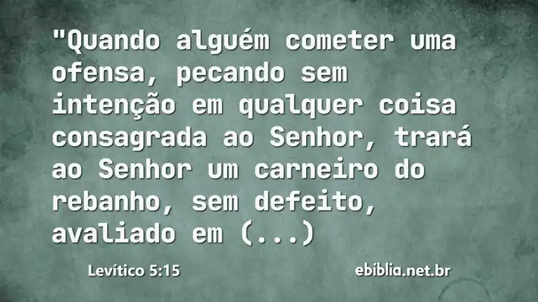 Levítico 5:15