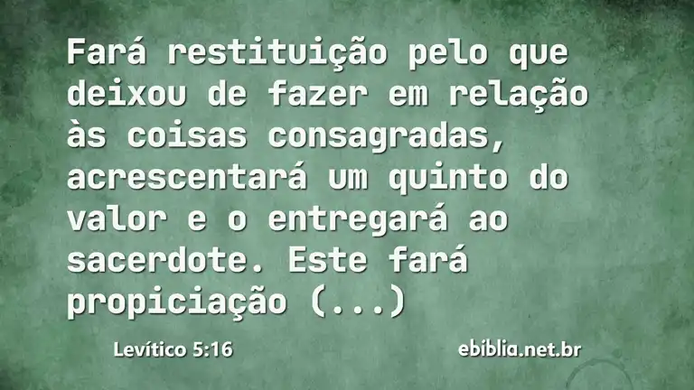 Levítico 5:16