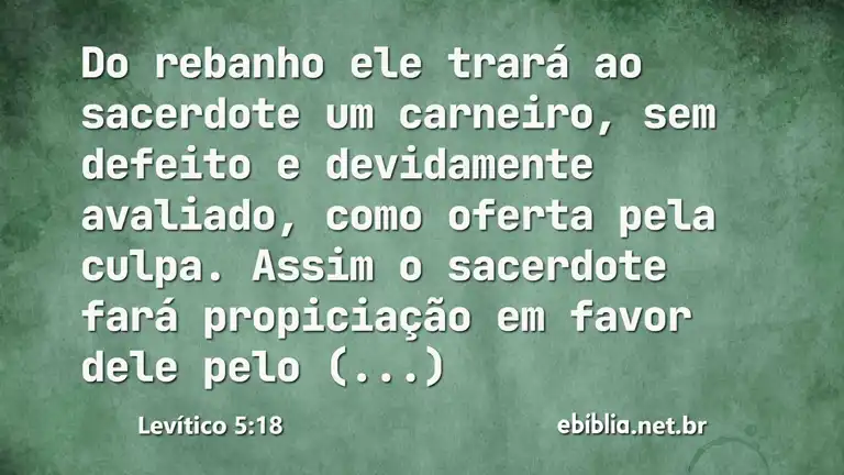 Levítico 5:18