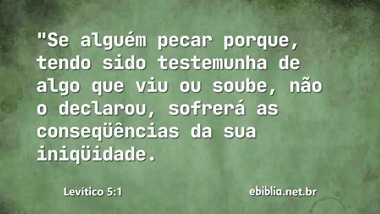 Levítico 5:1