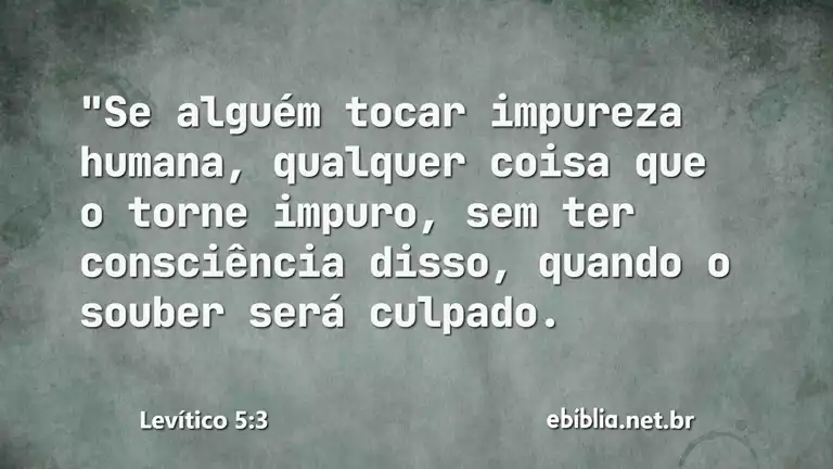 Levítico 5:3