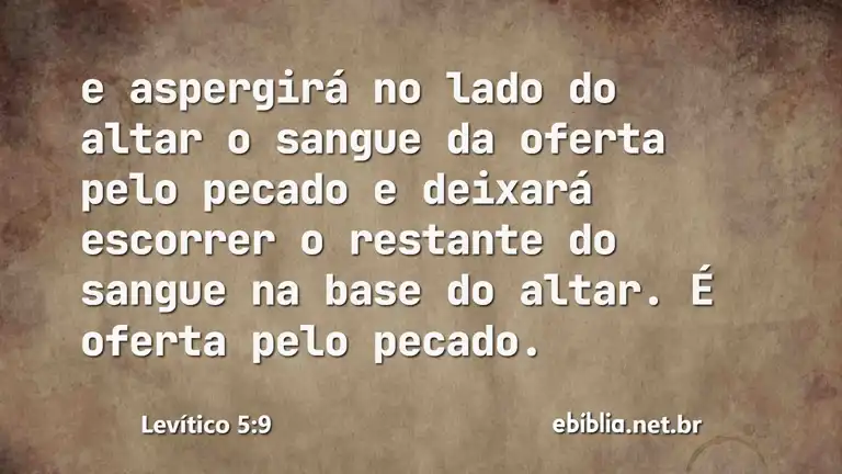 Levítico 5:9