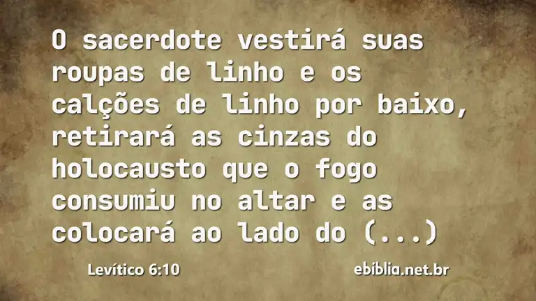 Levítico 6:10