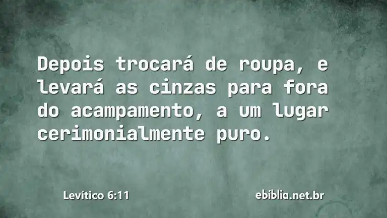 Levítico 6:11