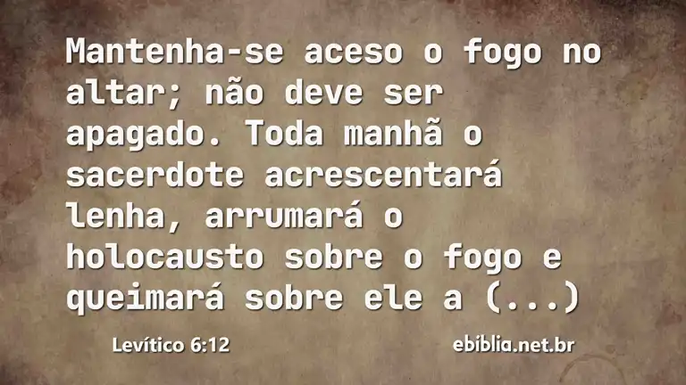 Levítico 6:12