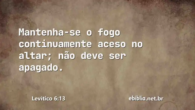 Levítico 6:13