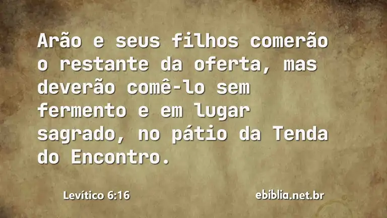 Levítico 6:16