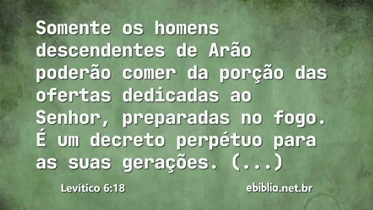 Levítico 6:18