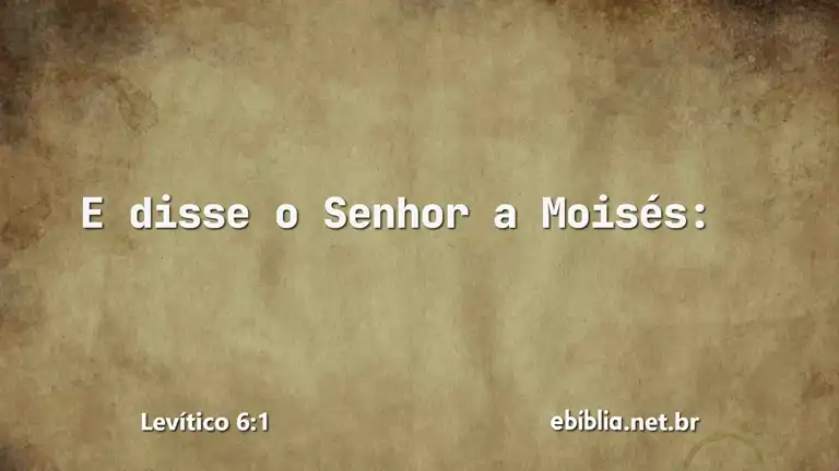 Levítico 6:1