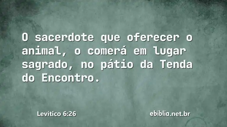 Levítico 6:26