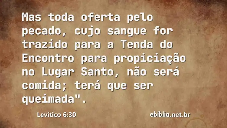 Levítico 6:30