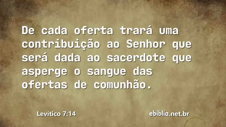 Levítico 7:14