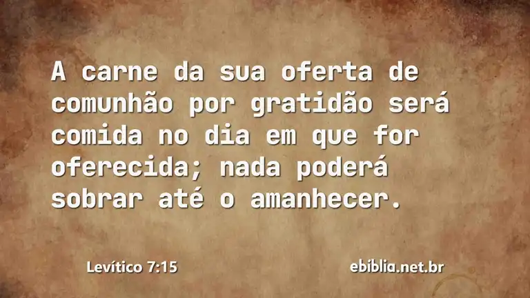 Levítico 7:15