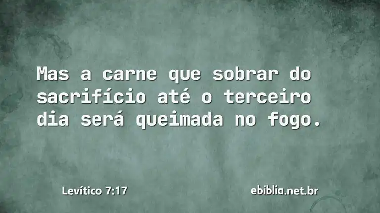 Levítico 7:17