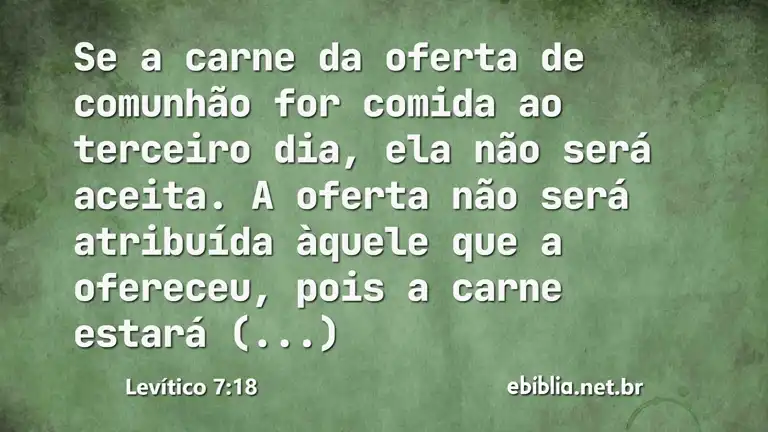 Levítico 7:18