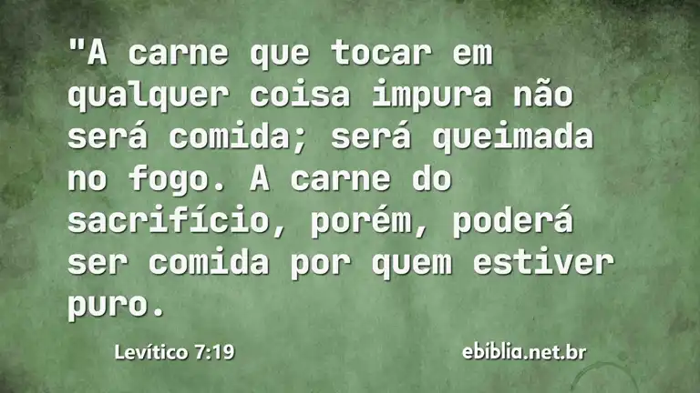 Levítico 7:19