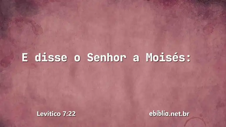 Levítico 7:22