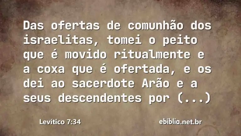 Levítico 7:34