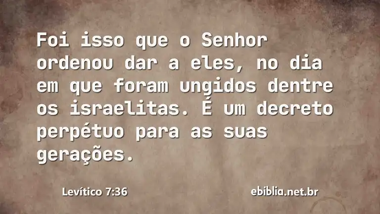 Levítico 7:36