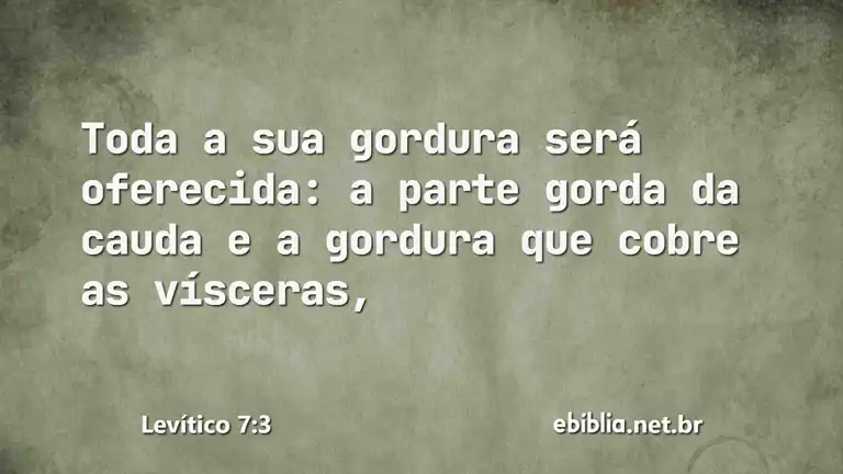 Levítico 7:3