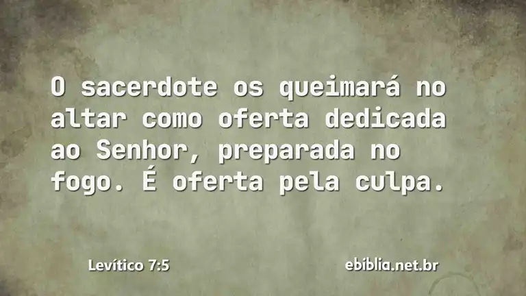 Levítico 7:5