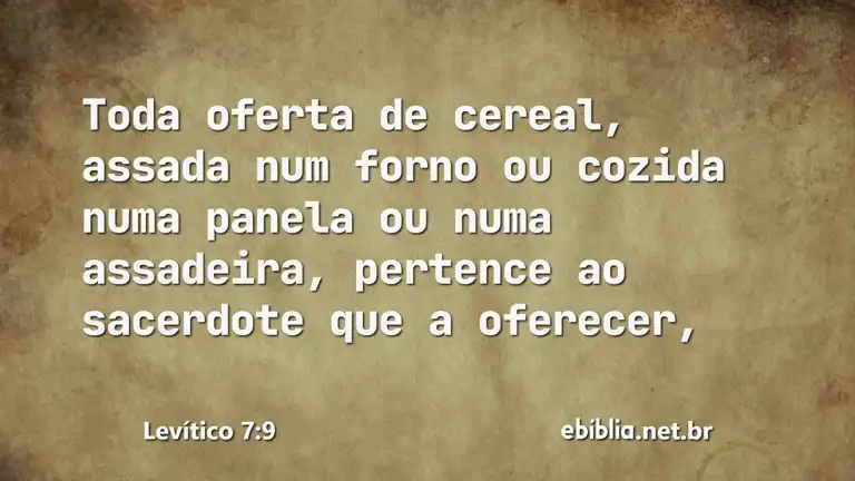 Levítico 7:9